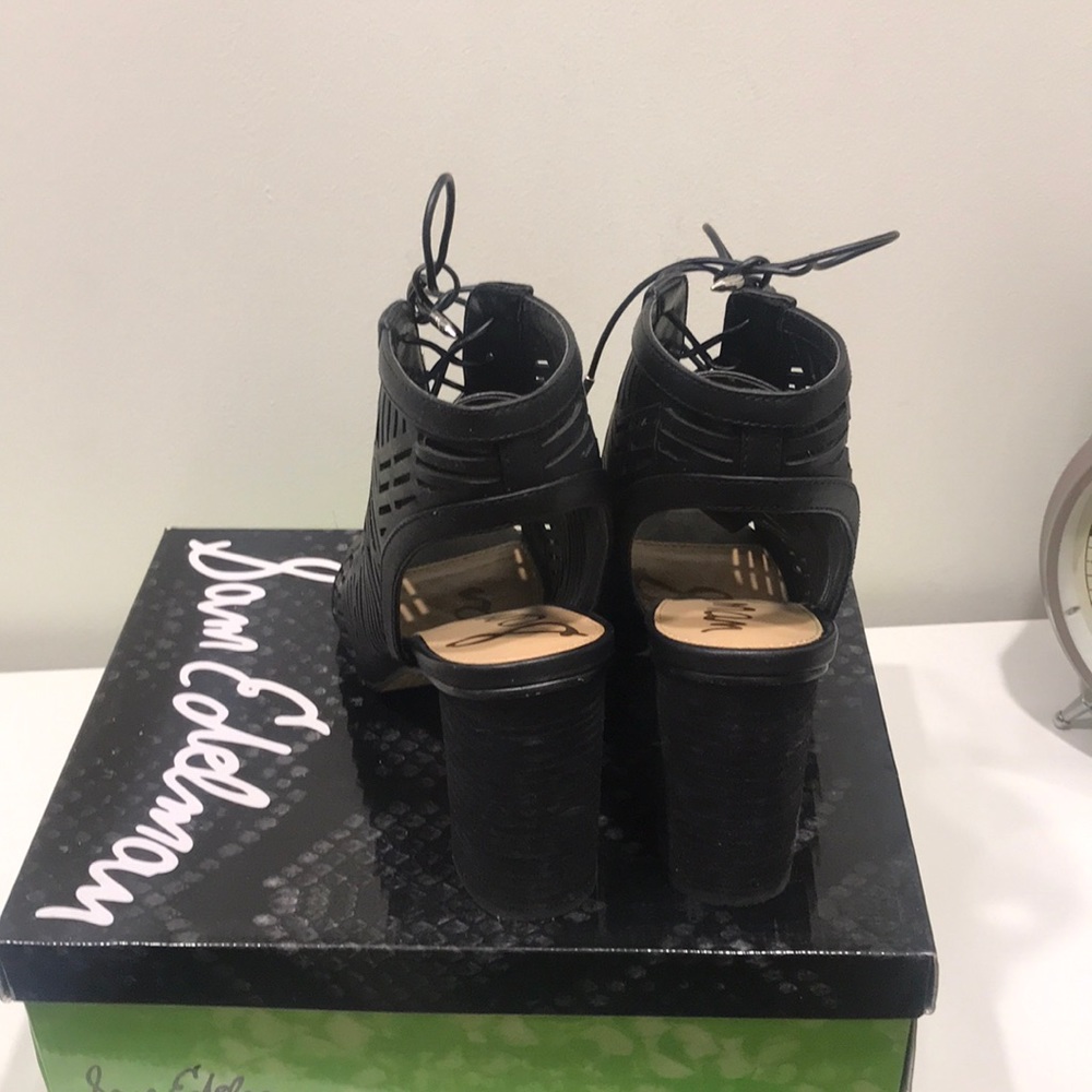 Sam Edelman Rocco Black Nappa Bootie - Picture 5 of 5